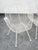 White Mid Century Modern Patio Chairs Armchairs Set 4 White Russell Woodard Sculptura, Attributed For Sale - Image 8 of 10
