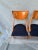 A set of two exquisite dining chairs in the Deco style. These would be a great addition to a dining room or even flanking...
