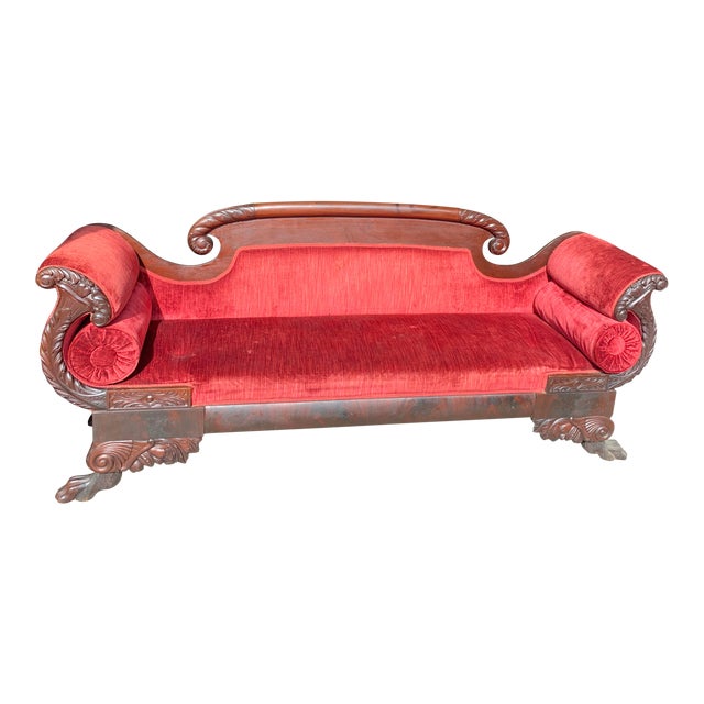 Antique American Empire Sofa Chairish