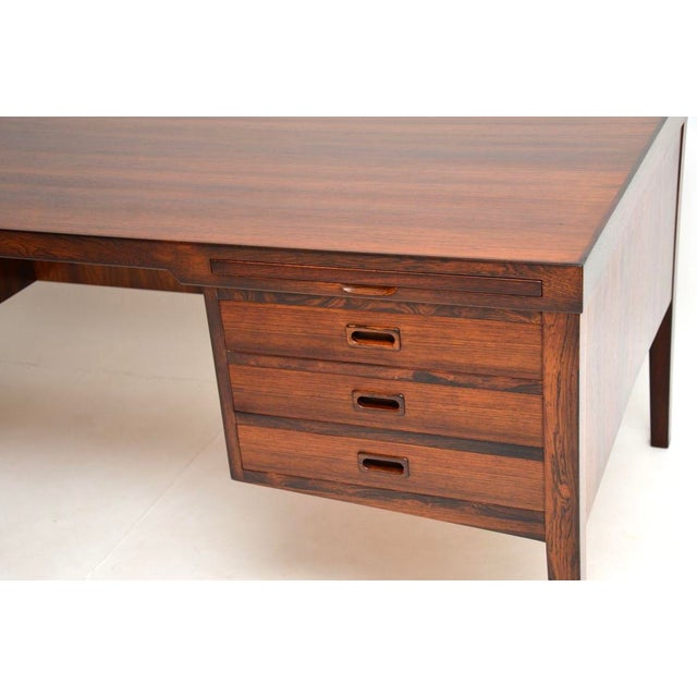 Large Vintage Danish Executive Desk, 1960 For Sale - Image 15 of 18