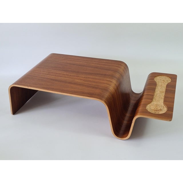 Brown Overlap Tray Side Table in Walnut by Eric Pfeiffer, 2000s For Sale - Image 8 of 15