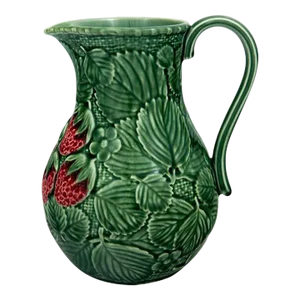 Bordallo Pinheiro Strawberries Pitcher, 74 oz