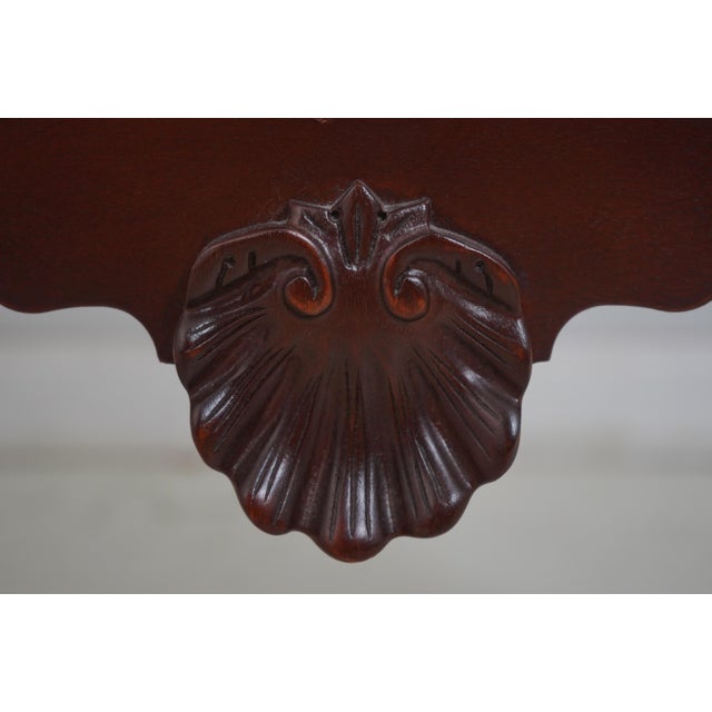 Lexington Mahogany 4 Drawer Custom Lowboy For Sale - Image 12 of 18