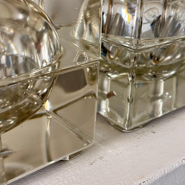 Cubosfera Table Lamps attributed to Alessandro Mendini for Fidenza Vetraria, 1960s, Set of 2 For Sale - Image 11 of 12