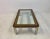 Brown Italian Wood, Brass, and Chrome Coffee Table, 1970s For Sale - Image 8 of 9