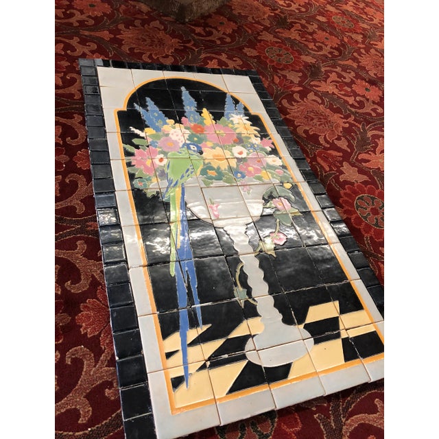 1920s Antique Claycraft Tile Company Mural For Sale - Image 4 of 13