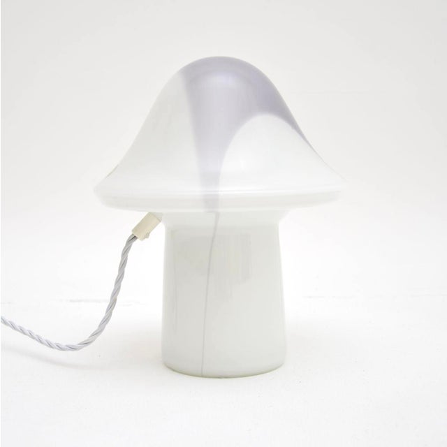 Mid-Century Modern Vintage Murano Glass Mushroom Table Lamp from Peill and Putzler, 1970s For Sale - Image 3 of 5