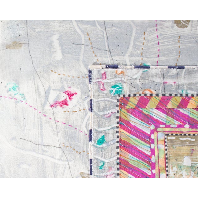 “Awaken From the Dream” Monoprint and Textile Art by Marlene Mancini Frist For Sale In Indianapolis - Image 6 of 8