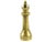 Metal Mid-Century Gold Brass Rook and Pawn Chess Game Figurine Models - 2 Pieces For Sale - Image 7 of 9