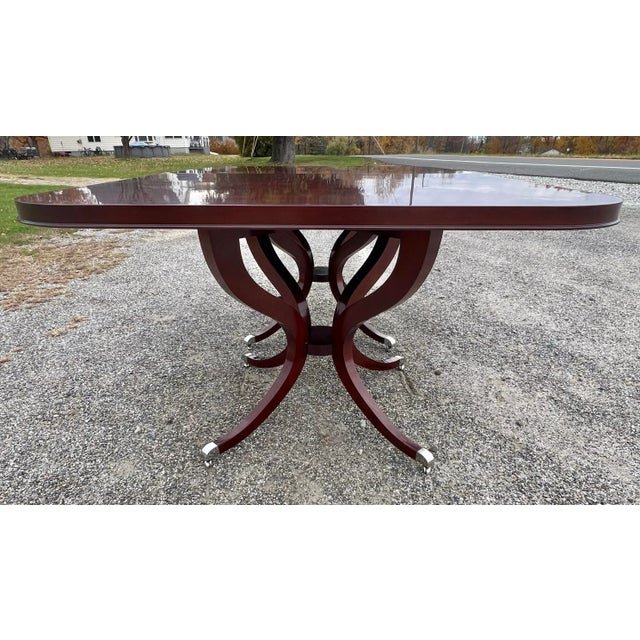 Boiler & Co Rosenau Double Pedestal Dining Table For Sale - Image 9 of 10