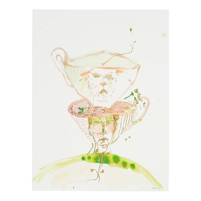 Why This Work Matters Two for Tea turns companionship into a playful balancing act, stacking two faces inside oversized...
