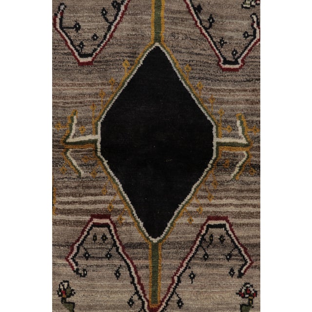 Vintage Persian Gabbeh Runner, Polychromatic Geometric Patterns - Rug & Kilim For Sale In New York - Image 6 of 10