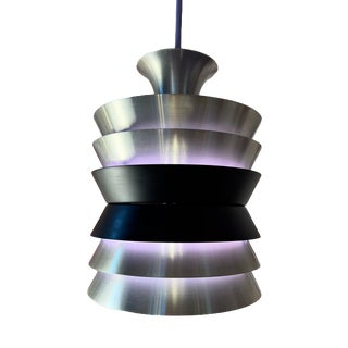 Silver, Black and Purple Trava Pendant Lamp by Carl Thore for Granhaga For Sale