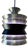 Silver, Black and Purple Trava Pendant Lamp by Carl Thore for Granhaga For Sale