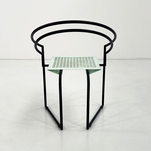 Black & Mint La Tonda Chair by Mario Botta for Alias, 1980s For Sale - Image 6 of 12