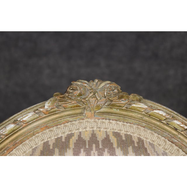 Pair French Louis XVI Style Painted Side Chairs For Sale - Image 10 of 13