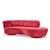 Mid-Century Modern Vladimir Kagan for Directional Mid Century Cloud Suede Sculpted Sofa For Sale - Image 3 of 9