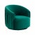 Forest Green London Forest Green Pleated Velvet Swivel Chair For Sale - Image 8 of 8