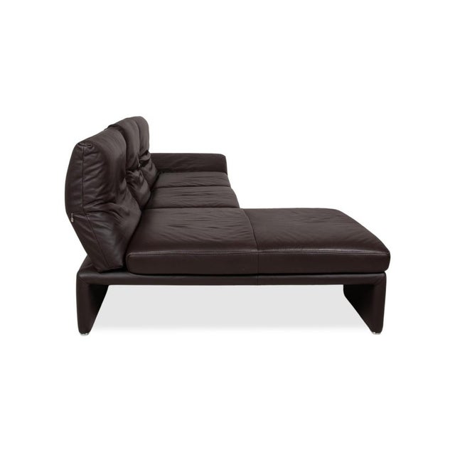Raoul Leather Corner Sofa in Brown with Manual Function and Left Chaise by Koinor For Sale - Image 16 of 18