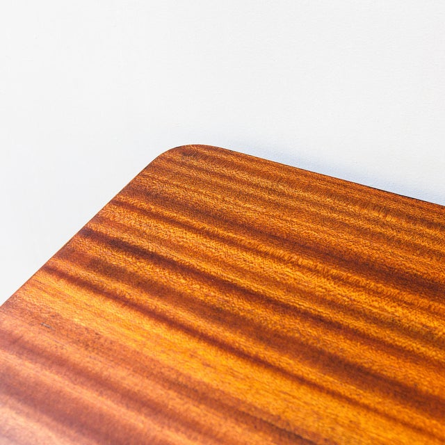 Restored Mid Century Sapele Mahogany Dining Table Attributed to d.s. Vorster of South Africa For Sale - Image 9 of 17