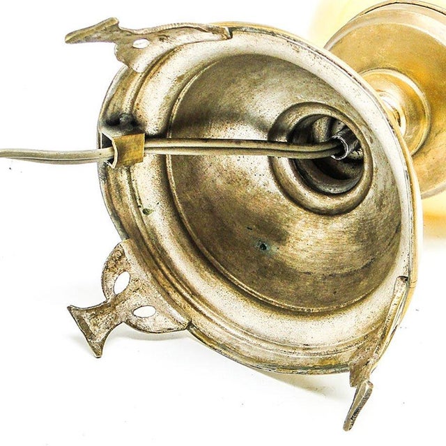1950s Vintage Glass Table Lamp, Germany, 1950s For Sale - Image 5 of 6