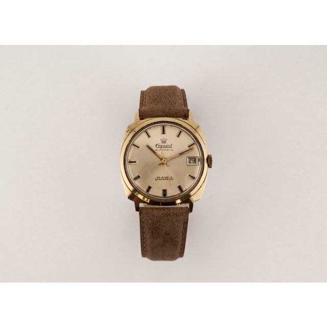 Vintage 14K Gold Automatic Watch by Exquisit, 1970s For Sale - Image 13 of 13