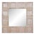 Handcrafted Antique Pink Tin Ceiling Square Mirror 46 X 46 In. For Sale