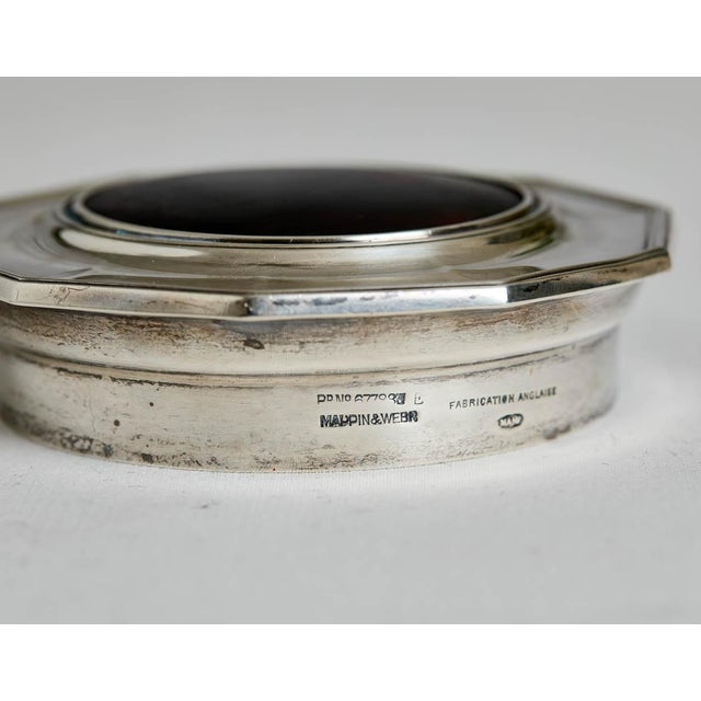 Antique Mappin & Webb Tortoise, Crystal and Sterling Powder Jar For Sale In San Francisco - Image 6 of 7