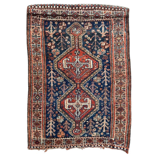 Antique Shiraz Rug, 1920s For Sale