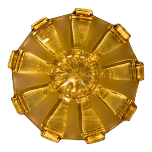 1920s Art Deco Rosice Sklo Union by Stölzle Dessert Plates - Set of 6