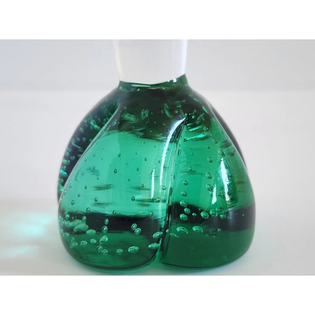 Mid Century Modern Per Lutken Homelgaard Green Bud Vase For Sale In New York - Image 6 of 9