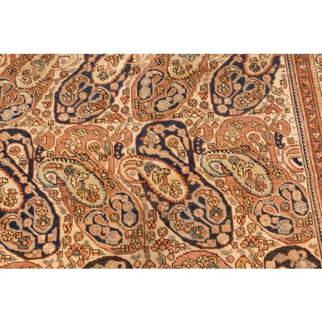 1900 - 1909 Authentic Persian Malyer Handwoven Wool Rug For Sale - Image 5 of 8