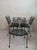 1960s Vintage Metal Russell Woodard Salterini Style Patio Garden Chair Green Set of 3 For Sale - Image 5 of 9