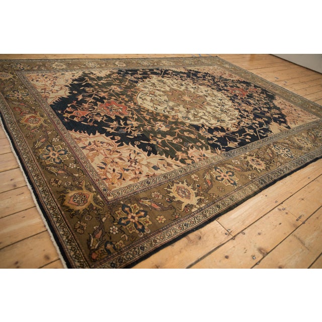 Black Antique Fine Malayer Carpet - 7'5" X 9'9" For Sale - Image 8 of 14