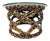Round Mid-Century Modern Glass Top Coffee Table For Sale