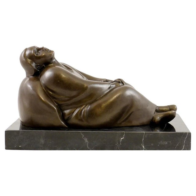 Dreaming Woman, 20th Century, Bronze For Sale - Image 9 of 9