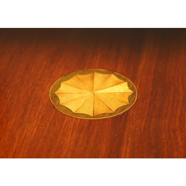 Gold Antique Sheraton Revival Hardwood Side Table, 1880 For Sale - Image 8 of 14
