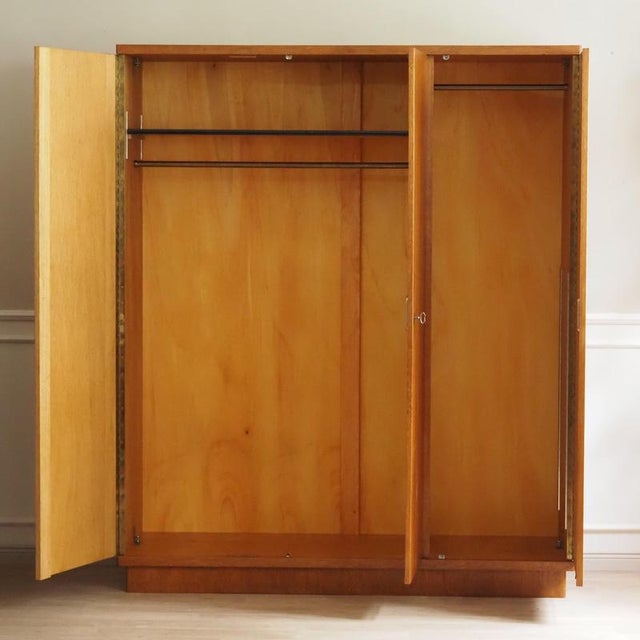Mid-Century Wardrobe in Limba Wood, 1960 For Sale - Image 18 of 18