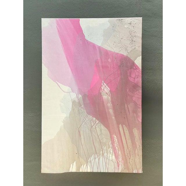 Vintage Monumental Abstract Expressionist Painting on Canvas For Sale - Image 9 of 13