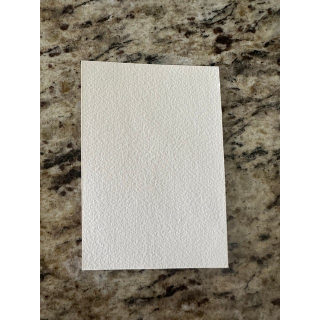 Contemporary “Golden” Signed Original Miniature Watercolor Cat Portrait by Nancy Smith For Sale - Image 3 of 3