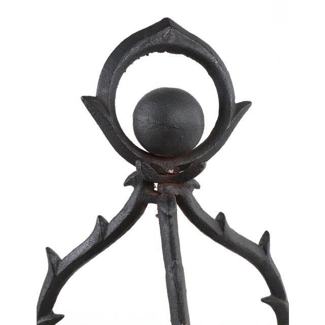 Art Nouveau Mid 20th Century Art Nouveau Cast Iron Three Tier Display For Sale - Image 3 of 7