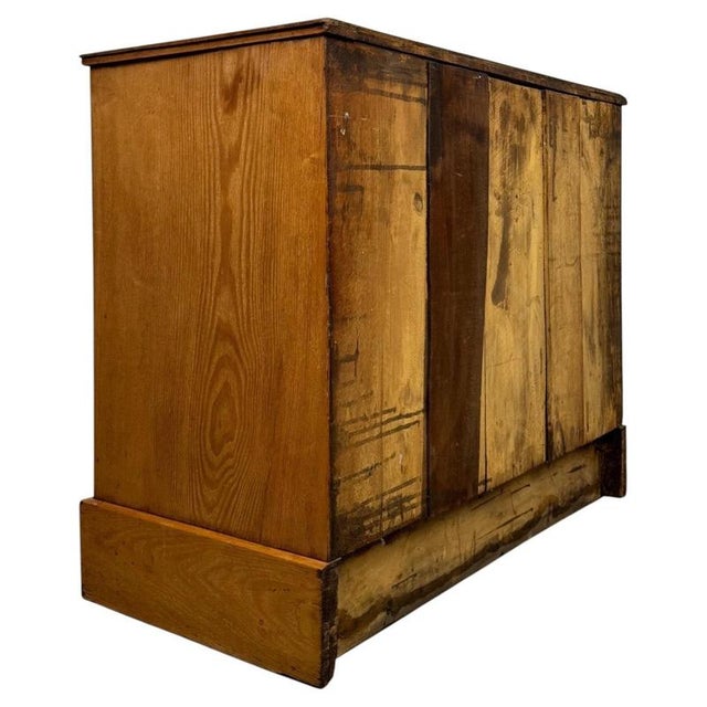 Antique English Victorian Oak Drawer Chest For Sale - Image 9 of 12