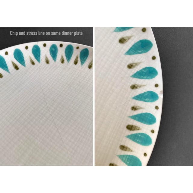 Mid Century Japanese Kasuga Contempo Turquoise Dinnerware 37-Piece Set For Sale - Image 10 of 13