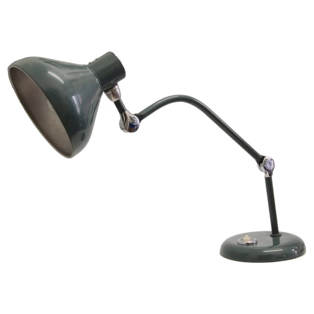 French Art Deco Metal Model GS1 Desk Lamp from Jumo, 1940s For Sale