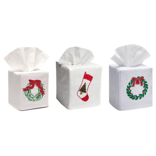 Our holiday collection is here to bring you festive cheer. Get your house decorated with beautiful embroidered linens for...