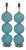 Joe Cariati Glass Lamps Blue For Sale