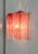 Vintage Murano Glass Tube Wall Sconces with 5 Pink Alabaster Glass Tube, 1990, Set of 2 For Sale - Image 17 of 18