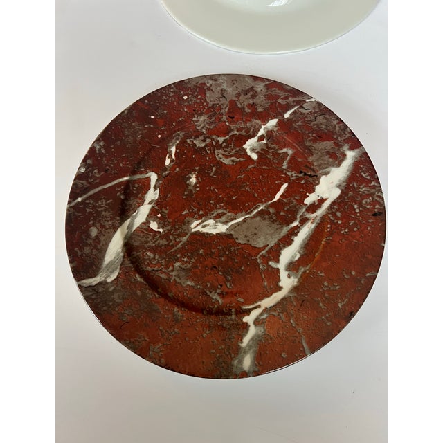 Ceramic Villeroy & Boch Marble Pattern Salad Plates - Set of 9 For Sale - Image 7 of 8