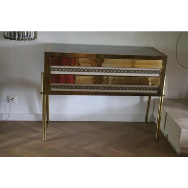 Beige and Gray Tinted Murano Glass Chest of Drawers, 1960s For Sale - Image 9 of 13