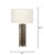 Transitional Viper Table Lamp, Truffle Etched Glass For Sale - Image 3 of 5